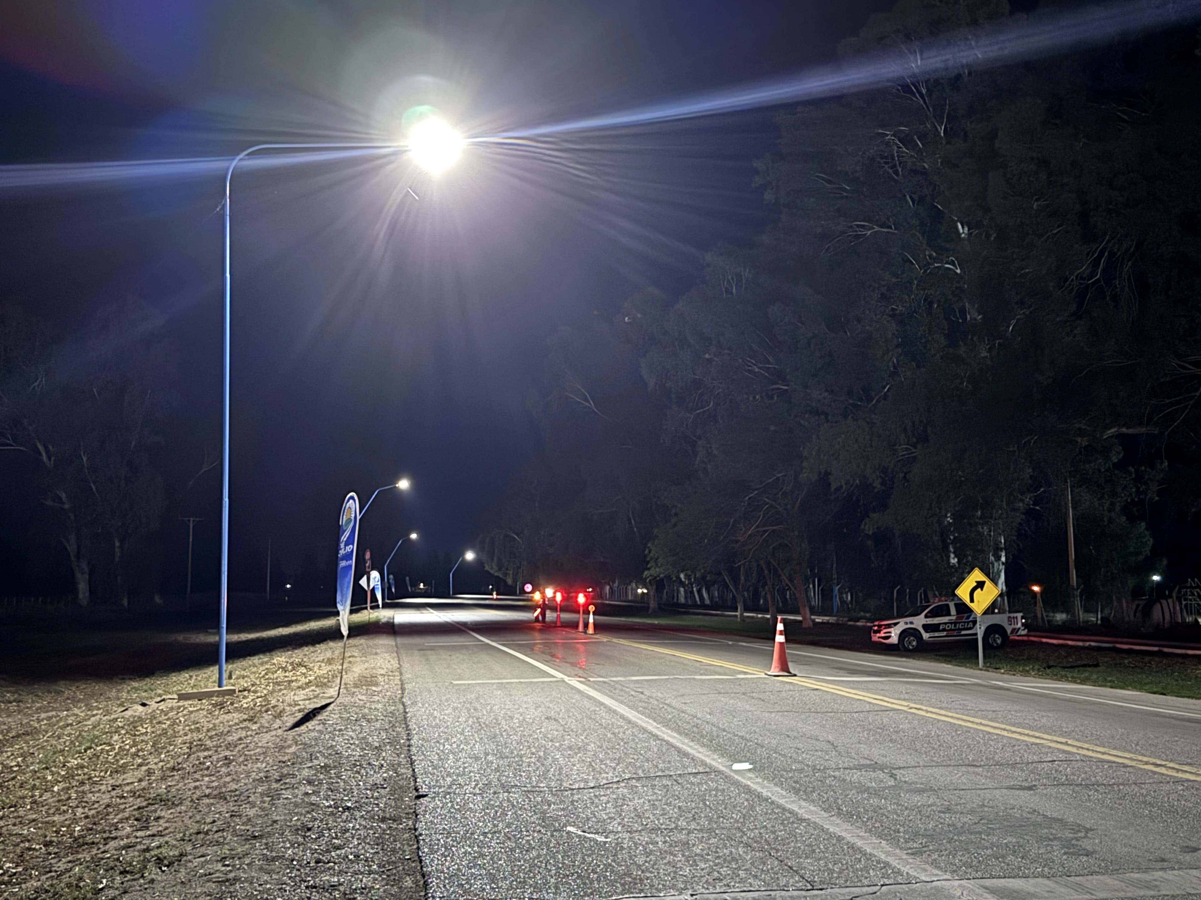 La gestión del intendente Daniel Banega dejo inaugurada una obra trascendental para brindar más seguridad vial en la Ruta 20