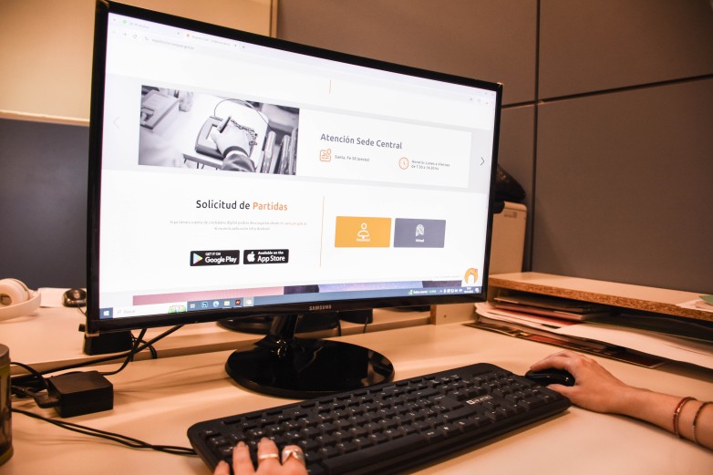 Gobierno informa los servicios de la web del Registro Civil