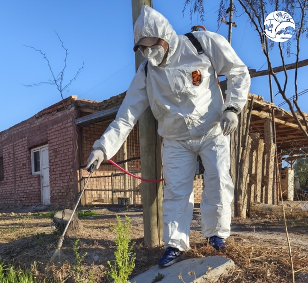 El personal de Zoonosis del municipio de Sarmiento evaluará y realizará rociado sanitario en Unión Vecinal San Expedito y alrededores, sobre la  zona de R.N N°40 entre calles Quiroga y Aranda.