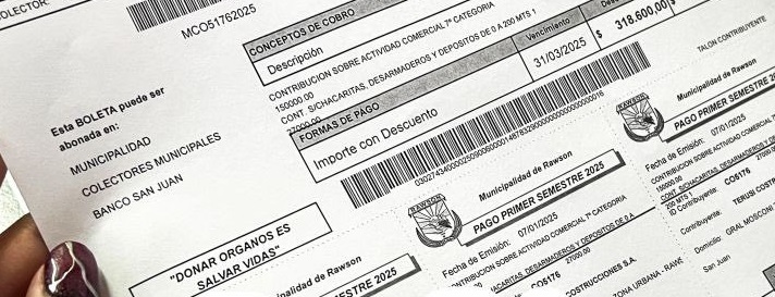 El municipio de Rawson informo que aun el vecino puede realizar el Pago de Tasas y Contribuciones Municipales  2026 con importantes beneficios.