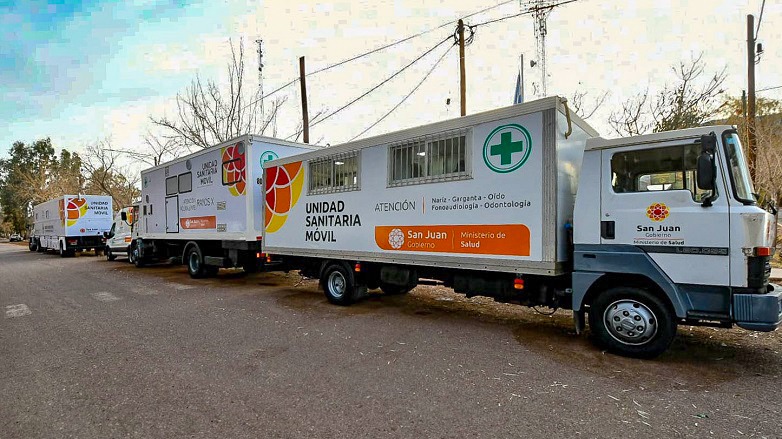 Las Unidades Sanitarias Móviles del gobierno de San Juan llegan a Albardón
