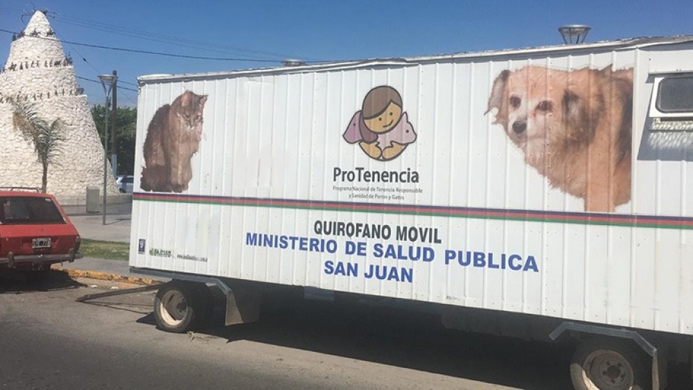 Esta semana el Quirófano Móvil y la Unidad Sanitaria de Zoonosis Express llegan a Rawson para acercar servicios a la comunidad