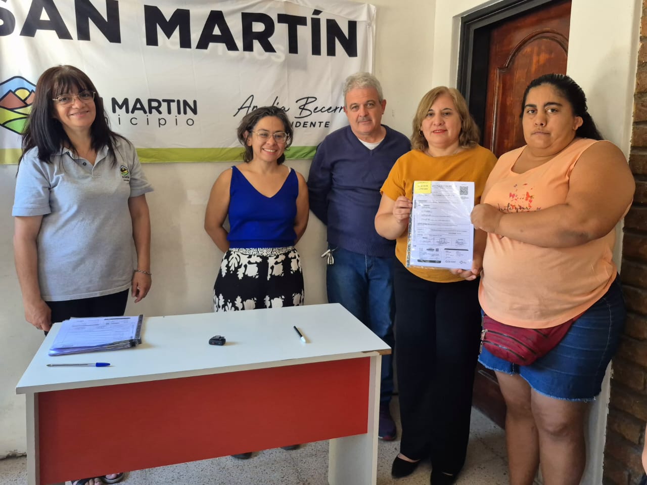 La Junta Evaluadora de Personas con Discapacidad del departamento San Martín realizó una nueva entrega de Certificados Únicos de Discapacidad (CUD) a vecinos del departamento y también a personas provenientes de otras localidades.