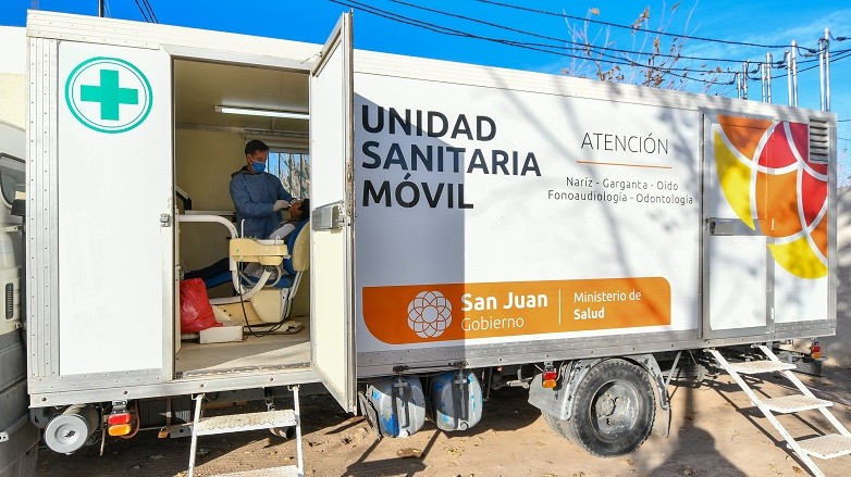 Las Unidades Sanitarias Móviles continúan al departamento Albardón