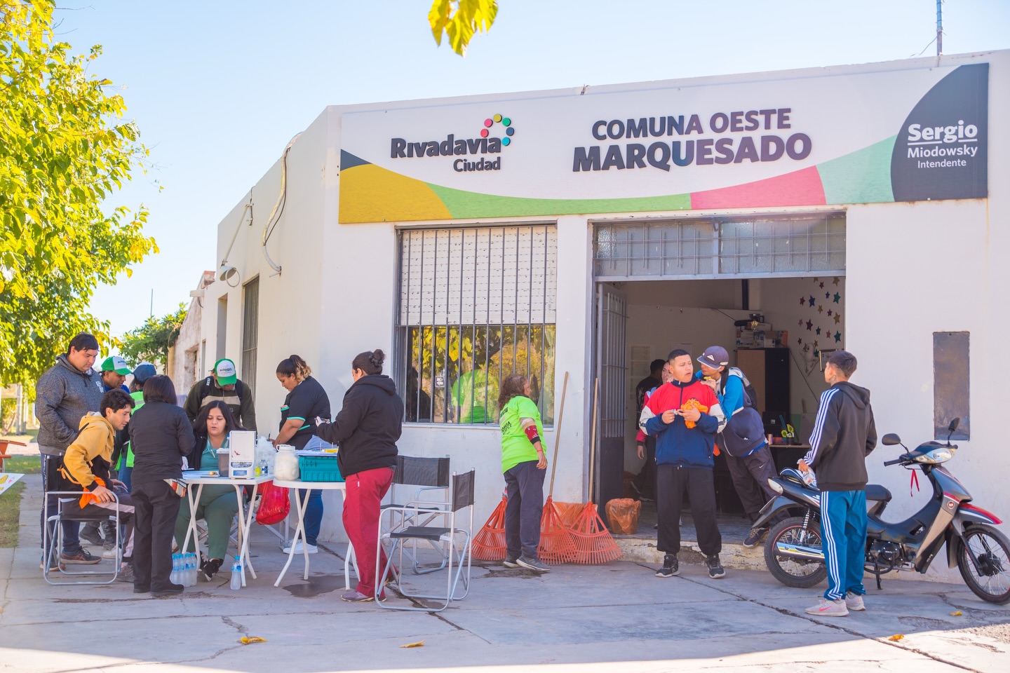 El municipio de Rivadavia se hizo  presente en Marquesado en el marco de la Semana de la Salud.